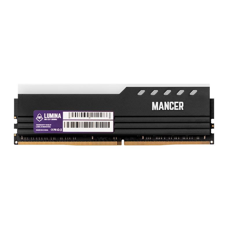 Memoria Mancer Lumina, RGB, 8GB (1x8GB), DDR4, 3200MHz, CL19, Preto, MCR-LMNRGB-8GBV2