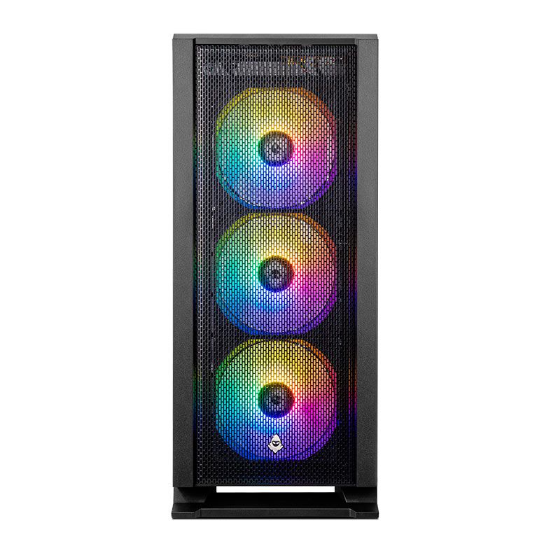 Gabinete Gamer Mancer Narok, RGB, Mid-Tower, Lateral de Vidro, Com 3 Fans, Preto, MCR-NRK-RGB01