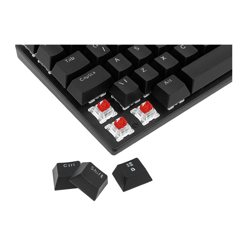Teclado Mecanico Gamer Mancer Onyx MK2, RGB, ABNT2, Switch Huano Vermelho, Preto, MCR-ONM2-RGB01RD