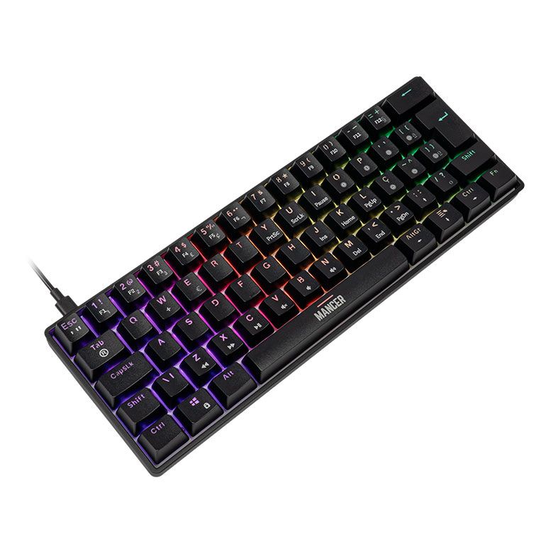Teclado Magnetico Mancer Onyx, ARGB, Preto, MCR-ONYP-BL01