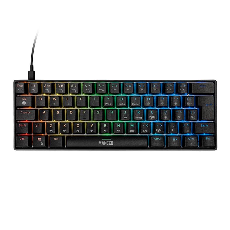 Teclado Magnetico Mancer Onyx, ARGB, Preto, MCR-ONYP-BL01