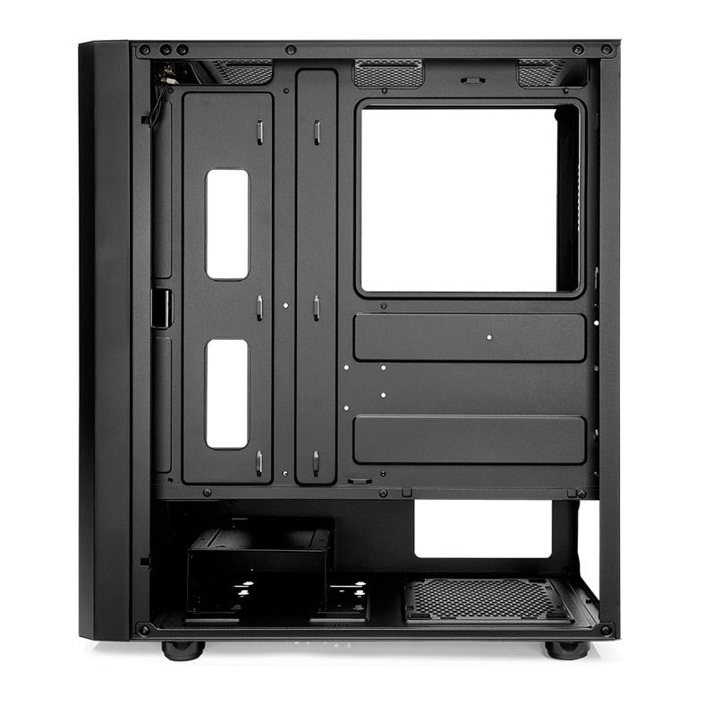 Gabinete Gamer Mancer Ranger RGB Lateral De Vidro Preto, MCR-RGR01-RGB