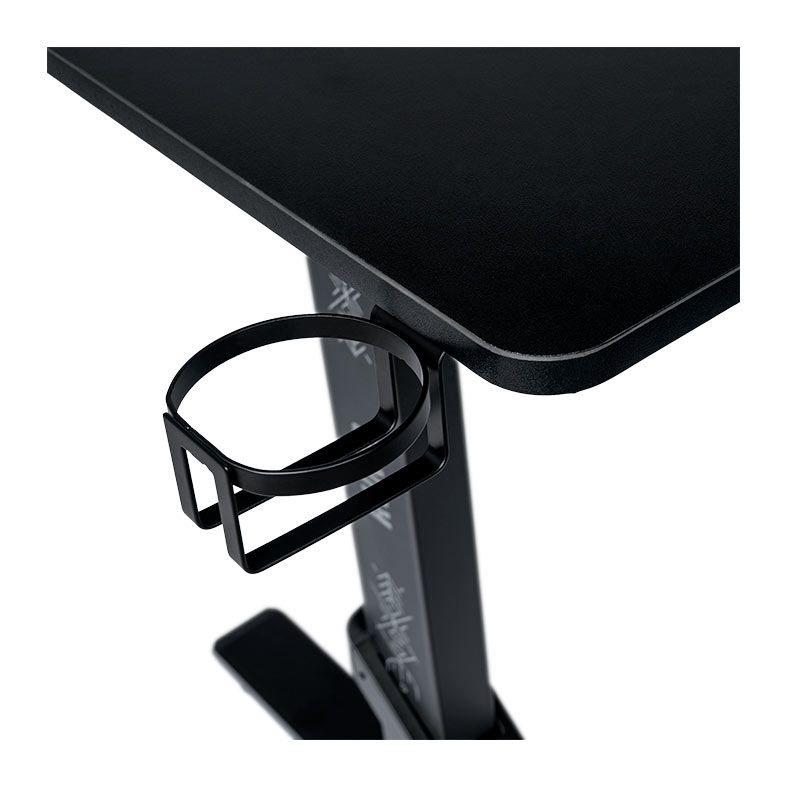Mesa Gamer Mancer Runic, Com Regulagem de Altura, 136cm, Preto, MCR-RNC-BK01