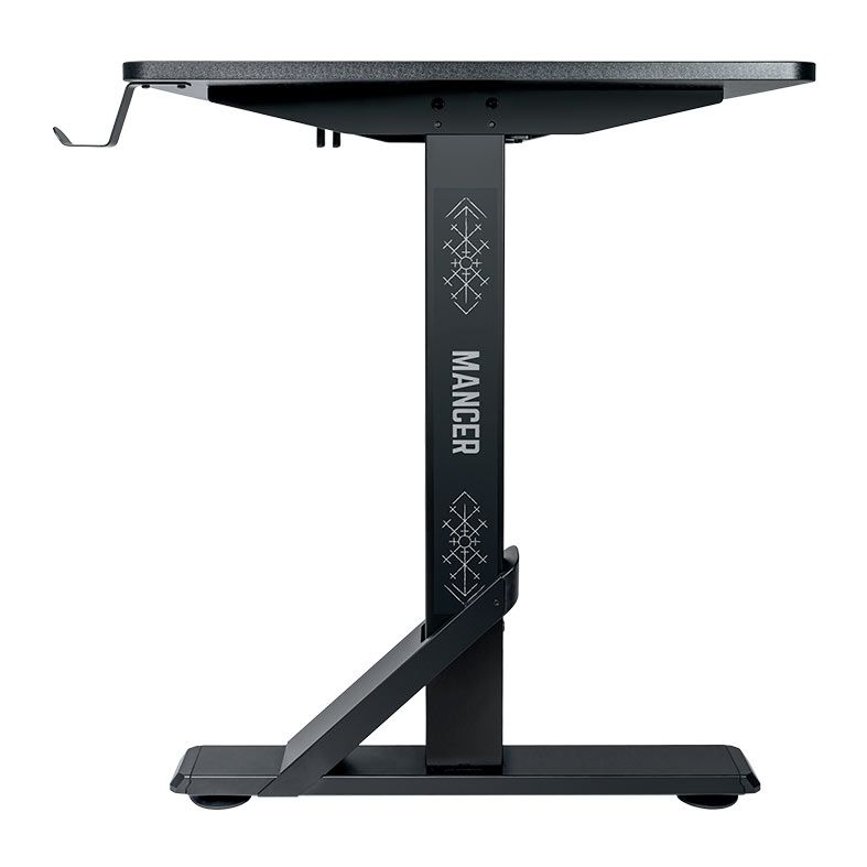 Mesa Gamer Mancer Runic, Com Regulagem de Altura, 136cm, Preto, MCR-RNC-BK01