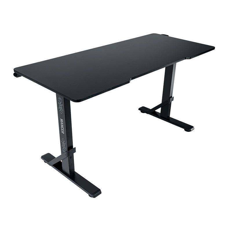 Mesa Gamer Mancer Runic, Com Regulagem de Altura, 136cm, Preto, MCR-RNC-BK01