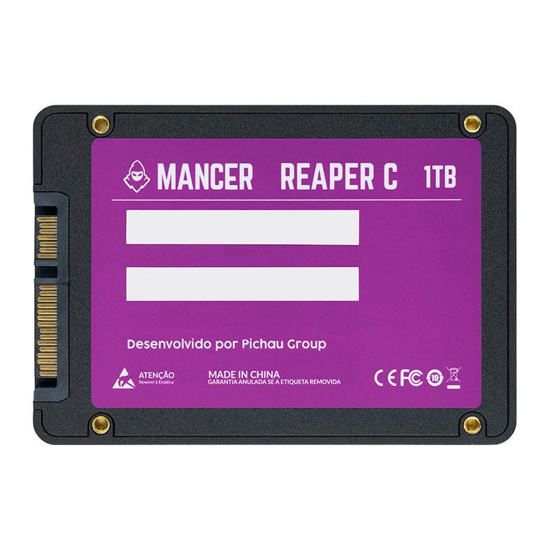 SSD Mancer Reaper C, 1TB, 2.5, Sata III 6GB/s, Leitura 500MB/s, Gravacao 400MB/s, MCR-RPRC-1TB