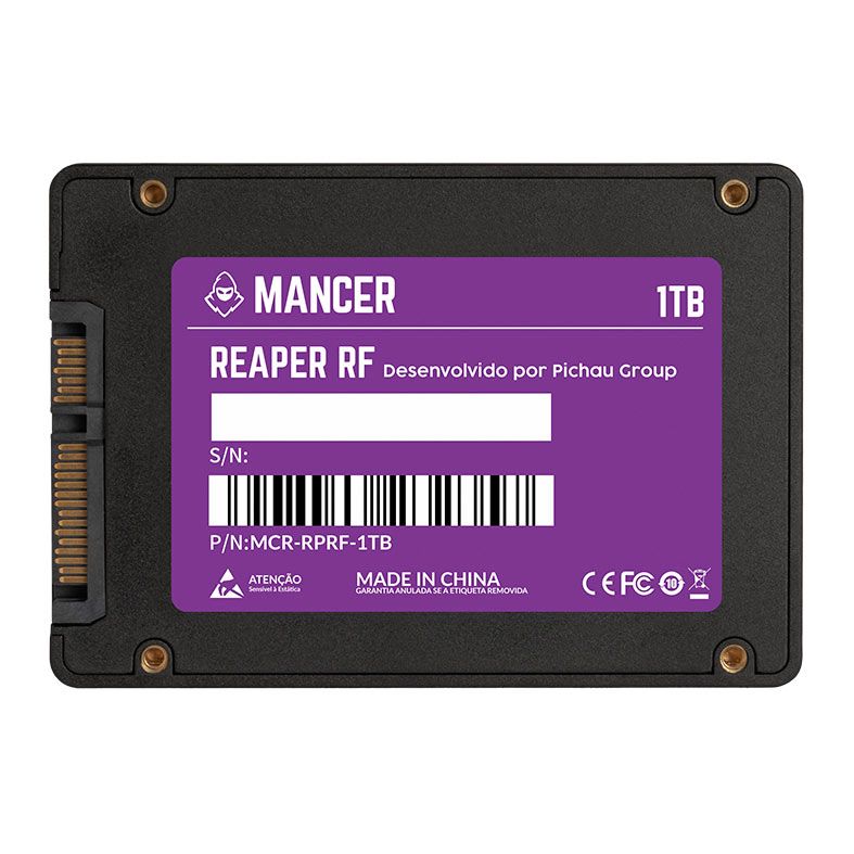 SSD Mancer Reaper RF, 1TB, 2.5, Sata III 6GB/s, Leitura 500MB/s, Gravacao 450MB/s, MCR-RPRF-1TB