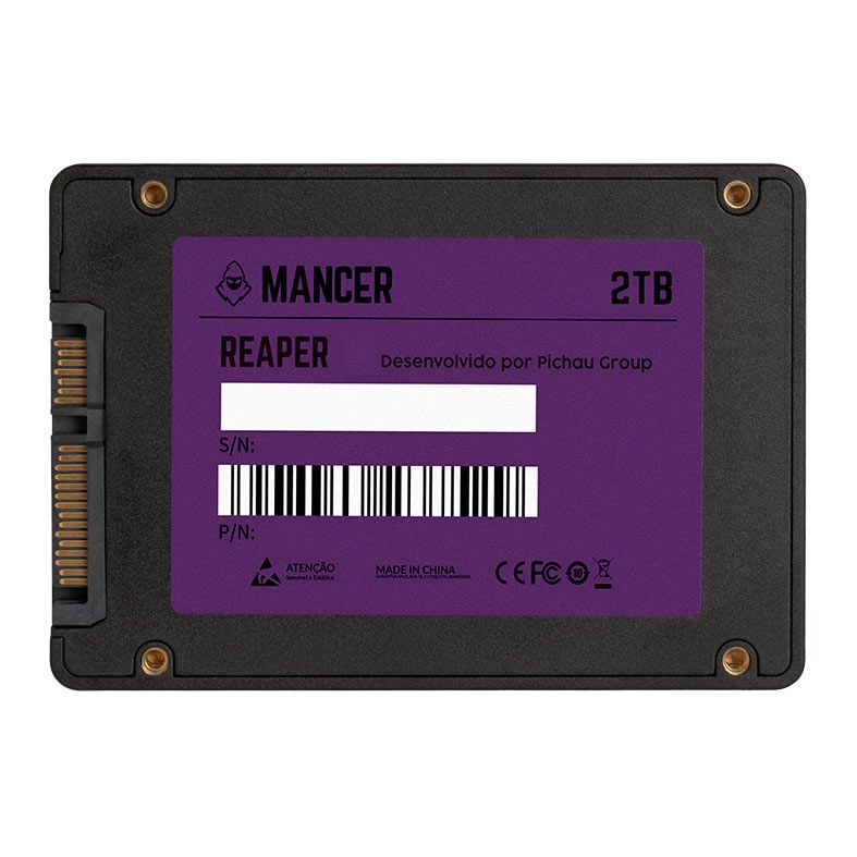 SSD Mancer Reaper, 2TB, SATA III 6GB/s, Leitura 500MB/s, Gravacao 450MB/s, MCR-RPRPN-2TB