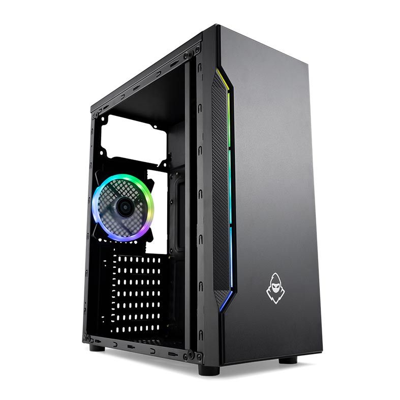 Gabinete Gamer Mancer SideWinder, RGB, Mid-Tower, Lateral de Vidro, Preto, MCR-SDW-RGB01