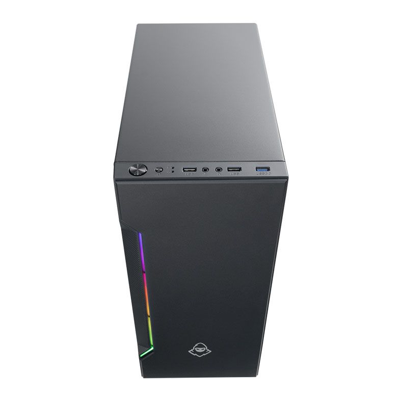 Gabinete Gamer Mancer SideWinder, RGB, Mid-Tower, Lateral de Vidro, Preto, MCR-SDW-RGB01