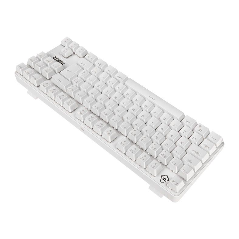 Teclado Mecanico Mancer Shade MK3, Rainbow, Switch Huano Vermelho, Branco, MCR-SHM3-WH01