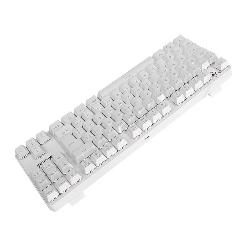OPENBOX Teclado Mecanico Mancer Shade MK3, Rainbow, Switch Huano Vermelho, Branco, MCR-SHM3-WH01