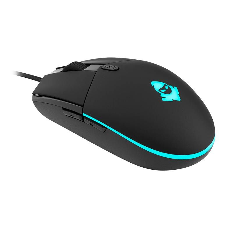 Mouse Gamer Mancer Stinger Rainbow 4000DPI Preto, MCR-STI-BLK01