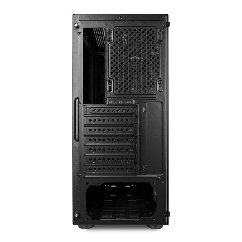 Gabinete Gamer Mancer Targe, Mid-Tower, Lateral de Vidro, Com 1 Fan, Preto, MCR-TGE-BK01