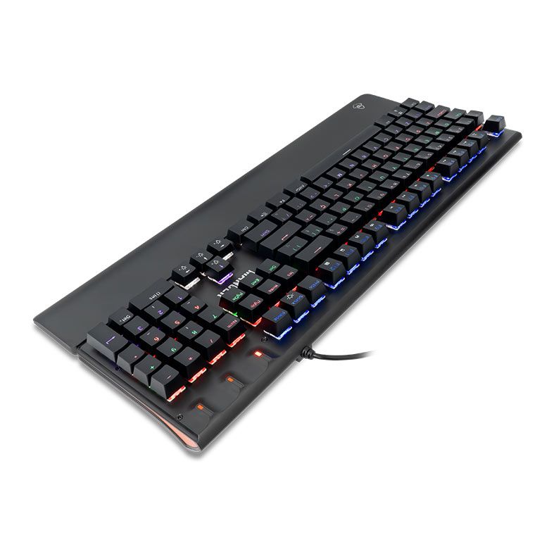 Teclado Mecanico Mancer Tharix, Rainbow, ABNT2, Switch Vermelho, Preto, MCR-THX-RBW01