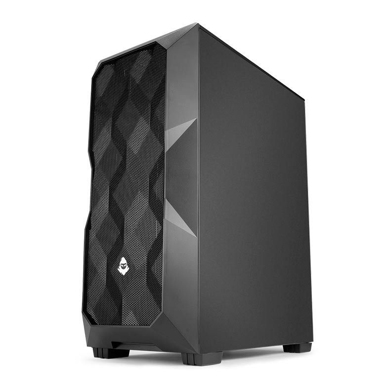 Gabinete Gamer Mancer Typhoon Lateral De Vidro Preto, MCR-TPN-BL01