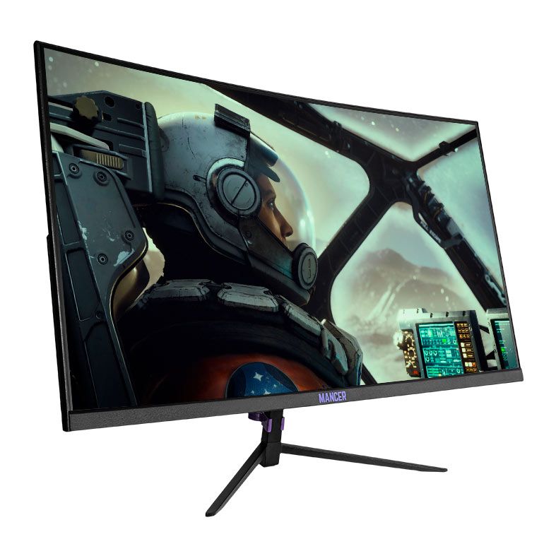 Monitor Gamer Mancer Valak Z180H, 23.6 Pol. VA, Curvo, FHD, 1ms, 180Hz, FreeSync e G-Sync, HDMI/DP, MCR-VKZ180H-BL01