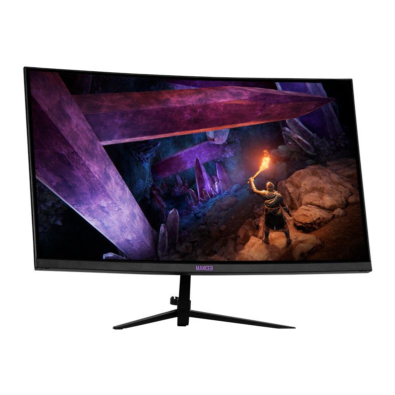 Monitor Gamer Mancer Valak, 24 Pol VA, Curvo, FHD, 1ms, 180Hz, FreeSync e G-Sync, HDMI/DP, MCR-VLK24-BL01