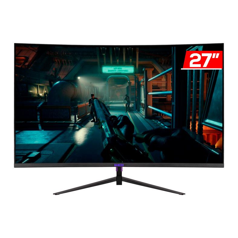 OPENBOX - Monitor Gamer Mancer Valak VX4S, 27 Pol, VA, Curvo, 2K, 1ms, 165Hz, HDMI/DP, MCR-VLKVX4S-BL04