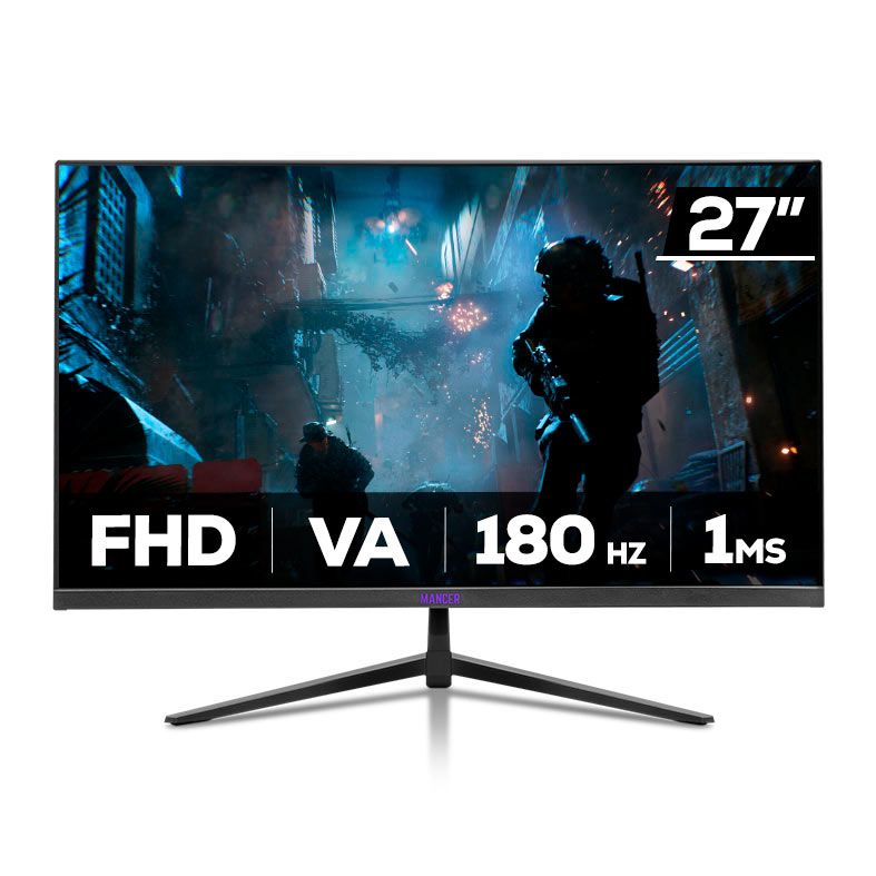 Monitor Gamer Mancer Valak ZX181, 27 Pol, VA, Curvo, FHD, 1ms, 180Hz, FreeSync, HDMI/DP, MCR-VZX181-BL03