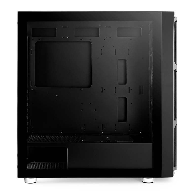Gabinete Gamer Mancer Warg Lateral Vidro Preto, MCR-WG01-RGB