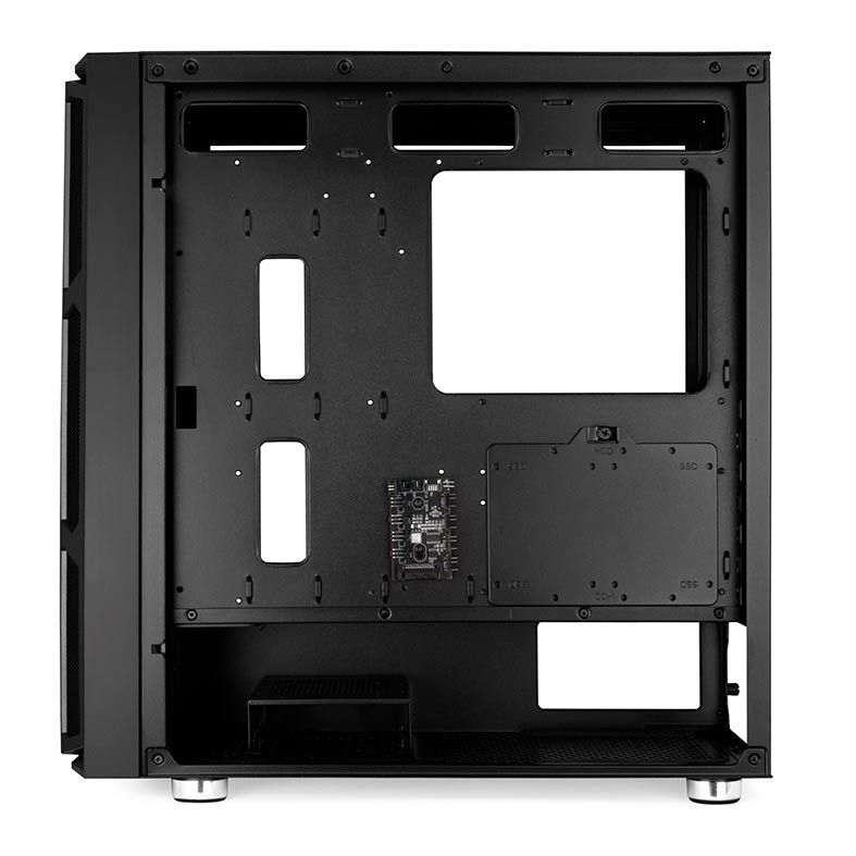 Gabinete Gamer Mancer Warg Lateral Vidro Preto, MCR-WG01-RGB