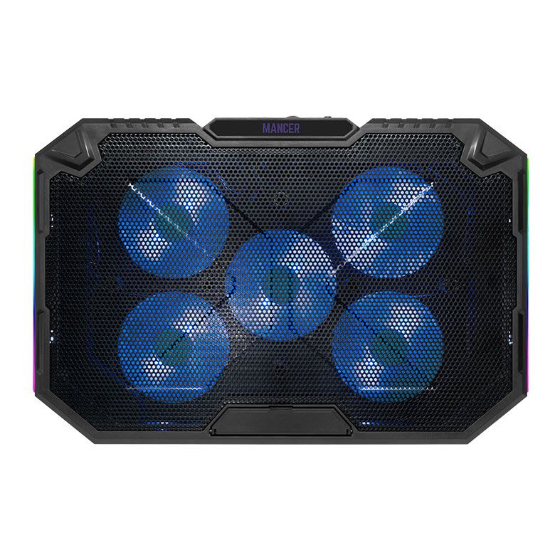 Base Para Notebook Mancer X-Gamma, RGB, Com 5 Fans, Preto, MCR-XGM-RGB01