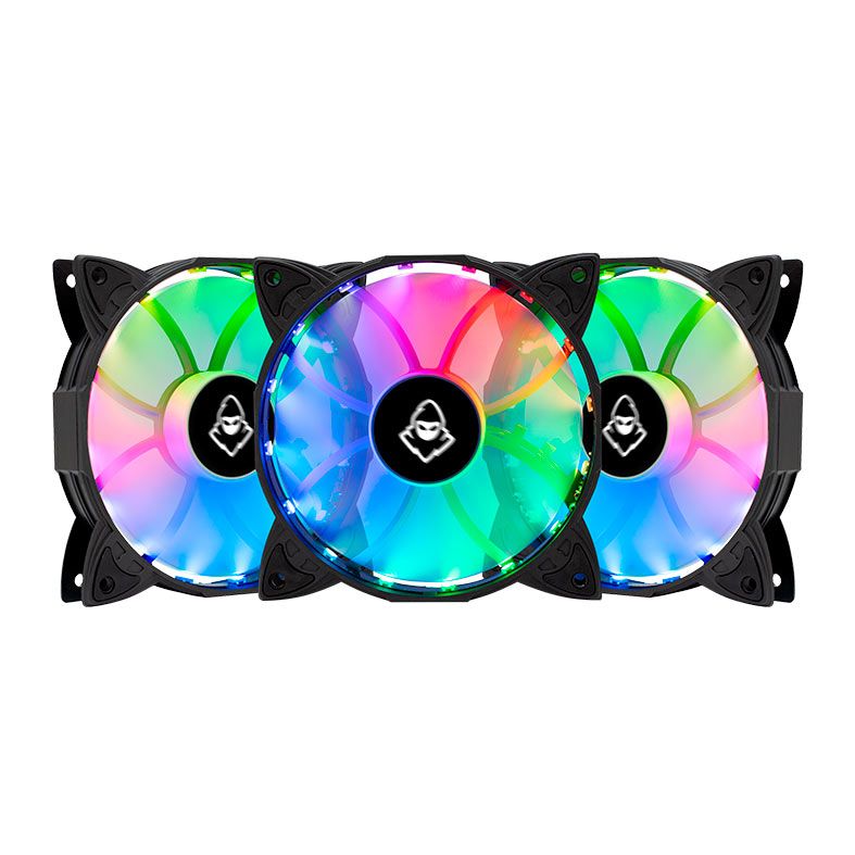 Kit Ventoinhas Mancer Z100 RGB 3x120mm + Controladora, MCR-Z10RGB-01