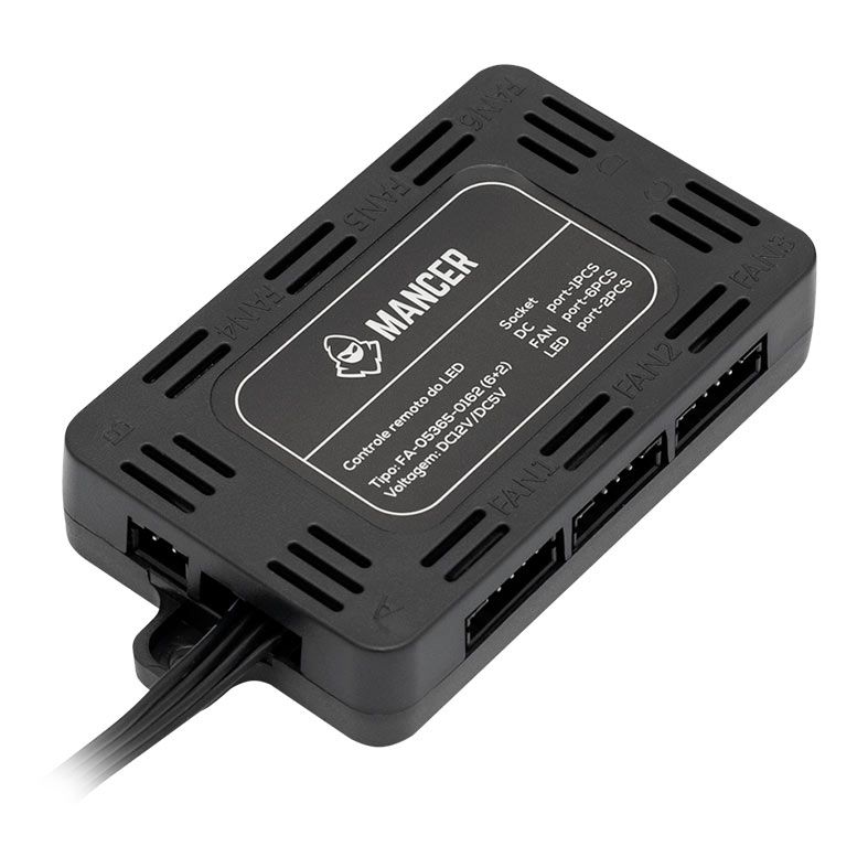 Kit Ventoinhas Mancer Z100 RGB 3x120mm + Controladora, MCR-Z10RGB-01