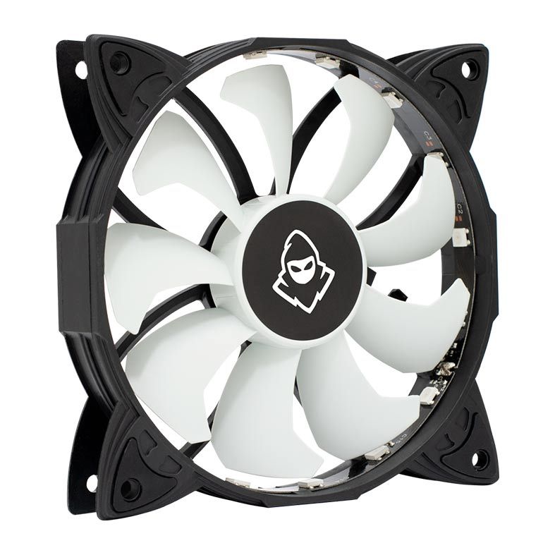 Ventoinha Mancer 120mm Z100 Led Branco, MCR-Z10W-01
