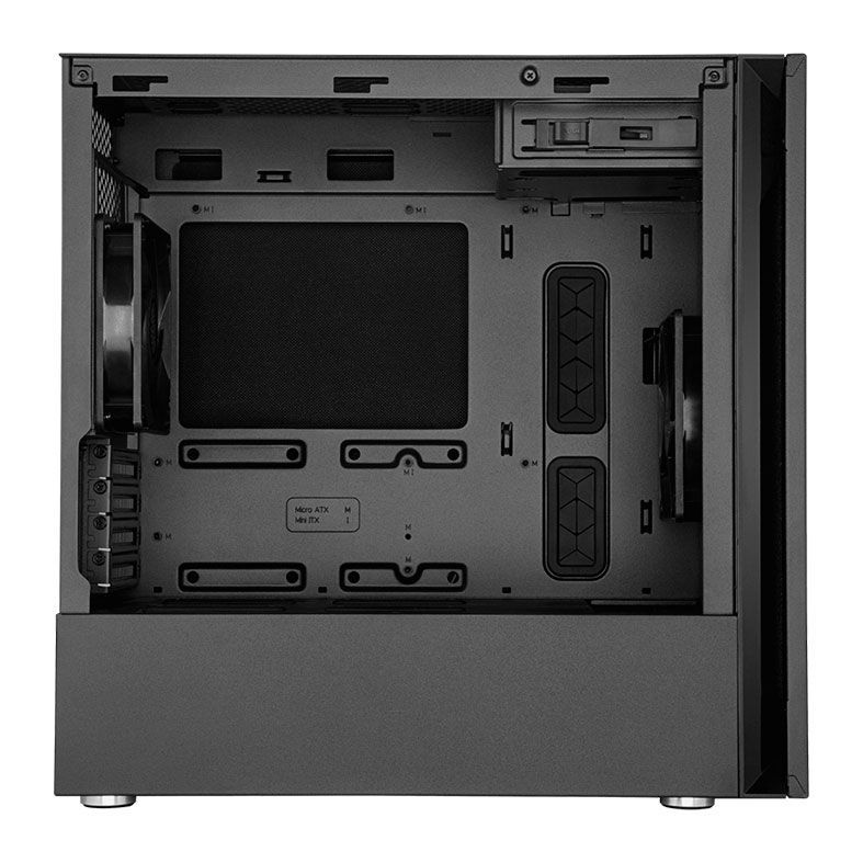 Gabinete Gamer Cooler Master Silencio S400 Preto Lateral Vidro, MCS-S400-KG5N-S00