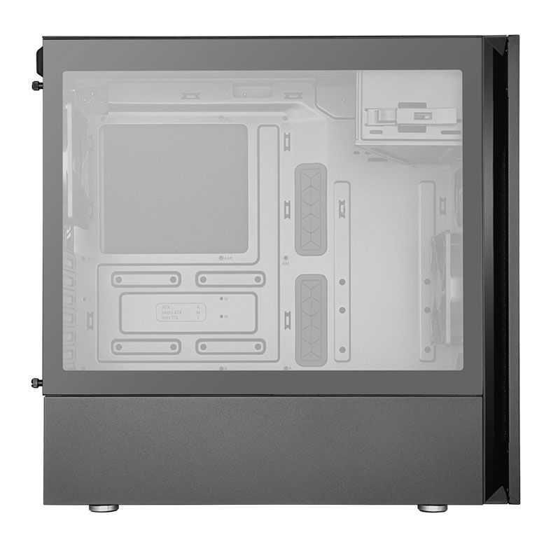 Gabinete Gamer Cooler Master Silencio S600 Preto Lateral Vidro, MCS-S600-KG5N-S00