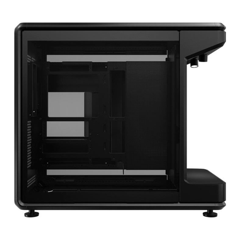 Gabinete Gamer Cooler Master MasterFrame 360 Stage, ARGB, Mid-Tower, Lateral de Vidro, Tela LCD, Preto, MF360-KHNN-S02