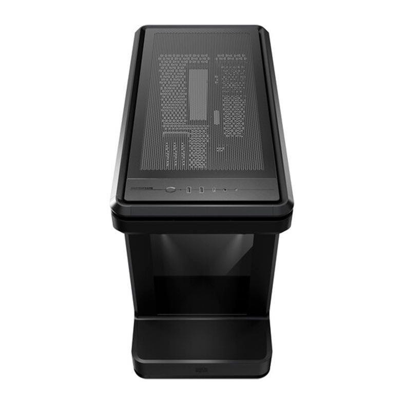 Gabinete Gamer Cooler Master MasterFrame 360 Stage, ARGB, Mid-Tower, Lateral de Vidro, Tela LCD, Preto, MF360-KHNN-S02