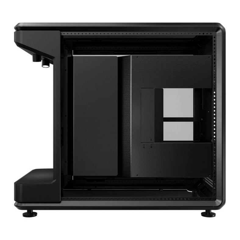 Gabinete Gamer Cooler Master MasterFrame 360 Stage, ARGB, Mid-Tower, Lateral de Vidro, Tela LCD, Preto, MF360-KHNN-S02