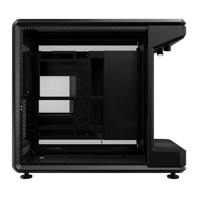 Gabinete Gamer Cooler Master MasterFrame 360 Stage, ARGB, Mid-Tower, Lateral de Vidro, Tela LCD, Preto, MF360-KHNN-S02