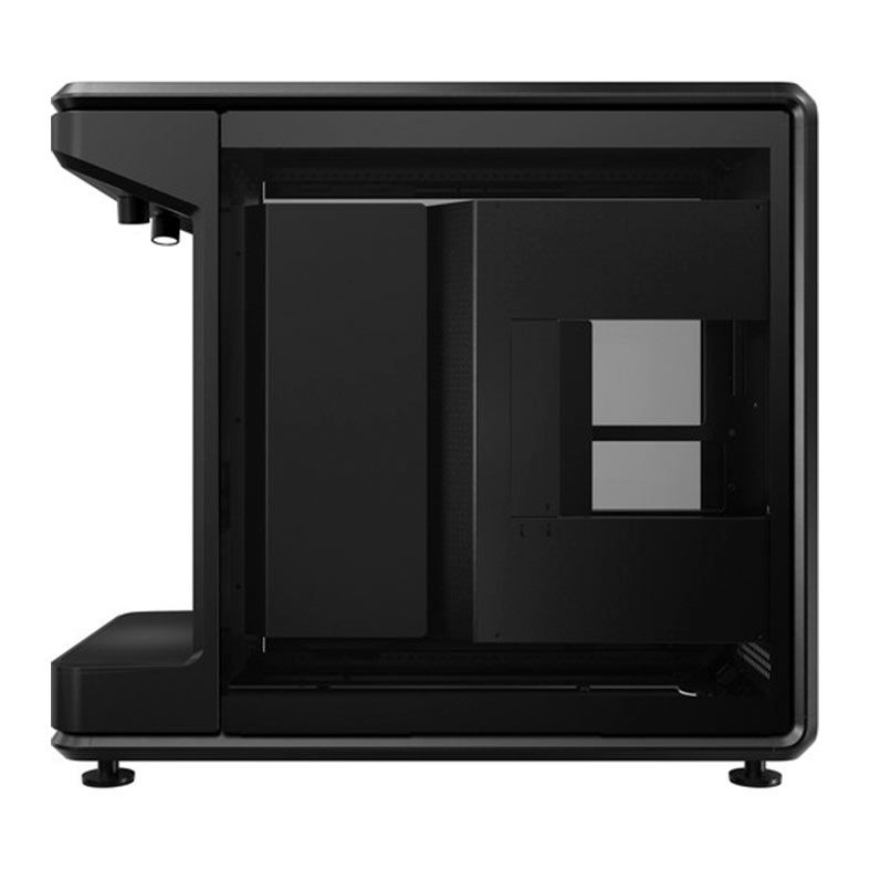 Gabinete Gamer Cooler Master MasterFrame 360 Stage, ARGB, Mid-Tower, Lateral de Vidro, Tela LCD, Preto, MF360-KHNN-S02