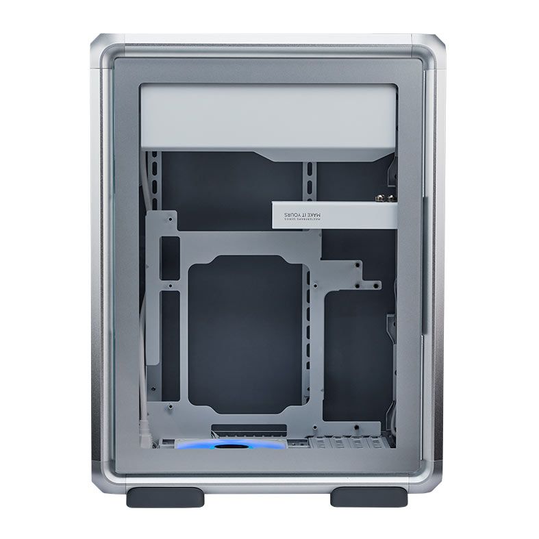 Gabinete Gamer Cooler Master MasterFrame 400 Mesh, ARGB, Mini Tower, Vidro Temperado, M-ATX, Prata, Com 1 Fan, MF400M-SHNN-S00