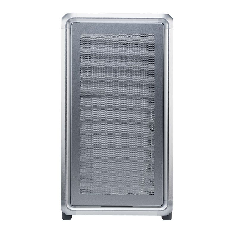 Gabinete Gamer Cooler Master MasterFrame 400 Mesh, ARGB, Mini Tower, Vidro Temperado, M-ATX, Prata, Com 1 Fan, MF400M-SHNN-S00