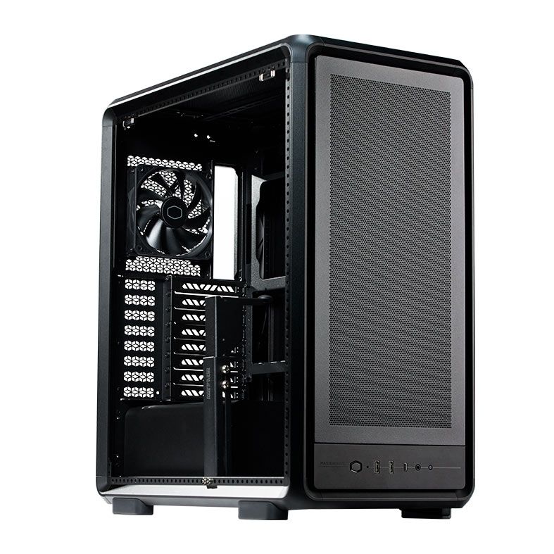Gabinete Gamer Cooler Master Masterframe 500 Mesh, Mid-Tower, Com 3 Fans, Preto, MF500M-KHNN-S00