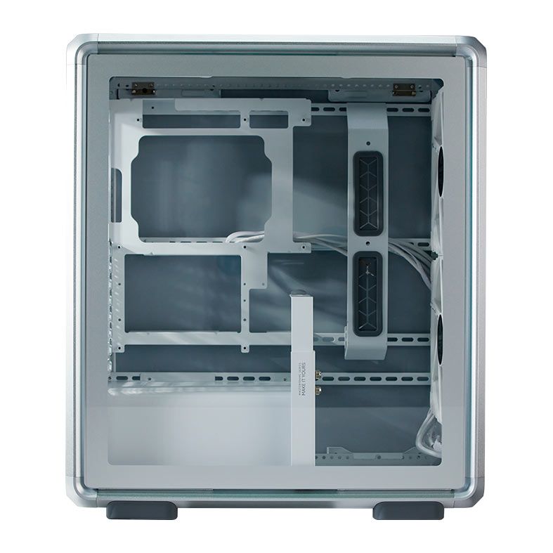 Gabinete Gamer Cooler Master Masterframe 500 Mesh, ARGB, Mid-Tower, Com 3 Fans, Prata, MF500M-SHNN-S01
