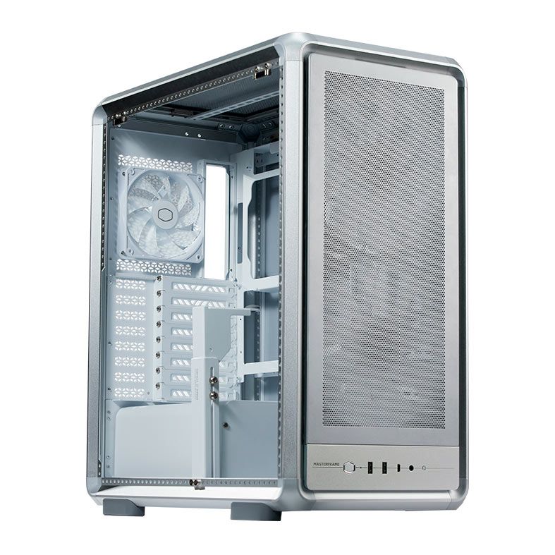 Gabinete Gamer Cooler Master Masterframe 500 Mesh, ARGB, Mid-Tower, Com 3 Fans, Prata, MF500M-SHNN-S01