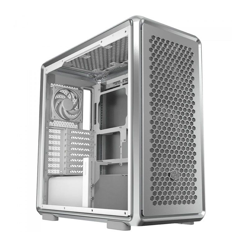 Gabinete Gamer Cooler Master Masterframe 600, Mid-Tower, Lateral de Vidro, Com 4 Fans, Prata, MF600-SGNN-S00