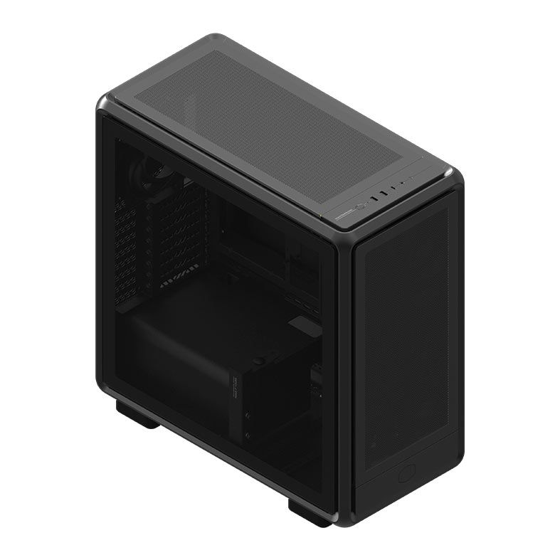 Gabinete Gamer Cooler Master Masterframe 600 Mesh, ARGB, Mid-Tower, Com 3 Fans, Preto, MF600M-KGNN-S01