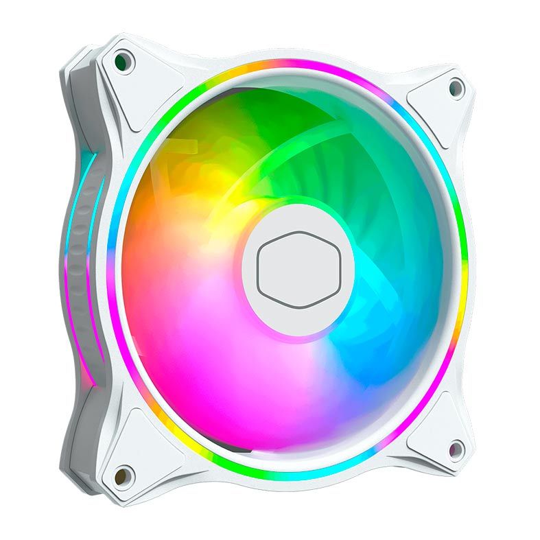 Ventoinha Cooler Master Masterfan MF120 Halo 120mm ARGB White Edition, MFL-B2DW-18NPA-R1