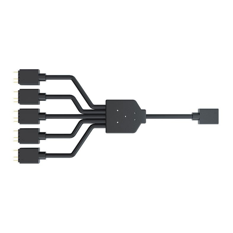 Cabo Splitter Cooler Master Addressable RGB, 1 Para 5, 3 Pinos, 58cm, MFX-AWHN-1NNN5-R1