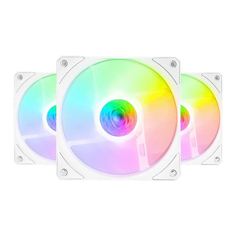 Kit Ventoinhas Cooler Master Sickleflow 120 ARGB 3x120mm White Edition, MFX-B2DW-183PA-R1