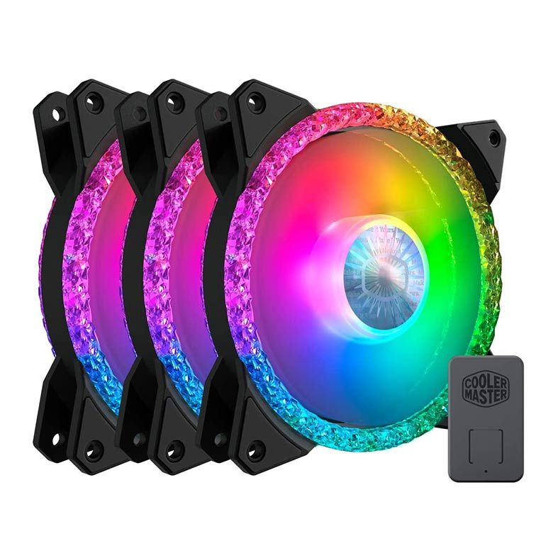 Kit Ventoinhas Cooler Master Masterfan MF120 Prismatic, 3x120mm, RGB, MFY-B2DN-203PA-R1