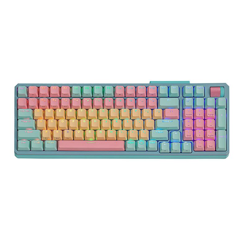 Teclado Mecanico Cooler Master MK770, RGB, Wireless, Switch Kailh Box V2 White, Macaron, MK-770-MCKW1-US