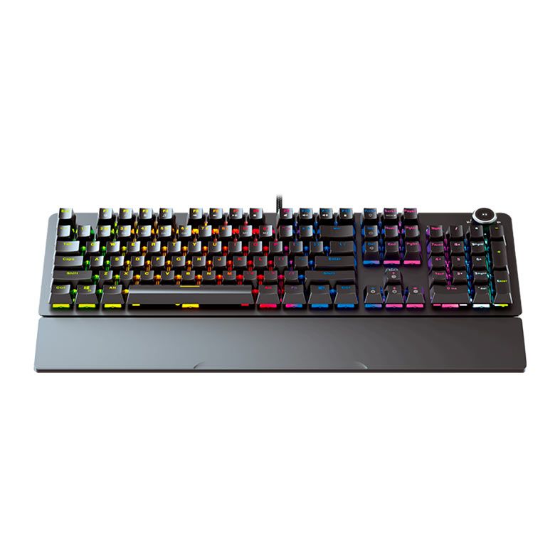 Teclado Mecanico Fantech Maxpower MK853 V2, Rainbow, Switch Azul, Preto, MK853V2-BK-BE